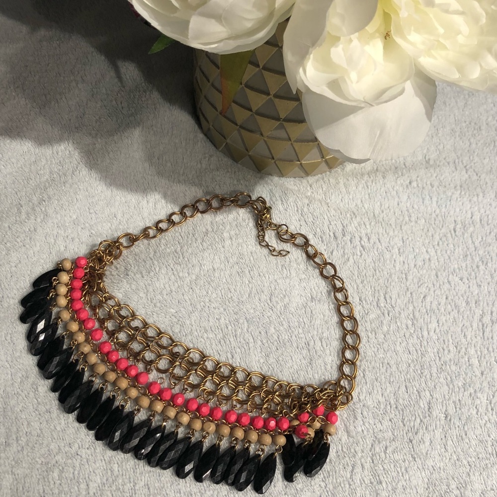 Black & Pink Necklace